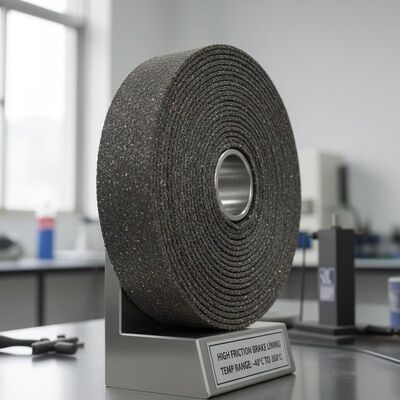 Rolka okładzin hamulcowych 2,5 kg oferująca wysoką wydajność tarcia, zakres temperatur od -40 stopni Celsjusza do +300 stopni Celsjusza